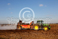 Tractor spreading muck 1