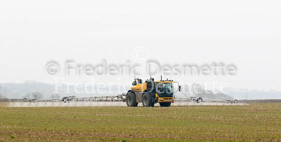 Tractor spraying a crop 1