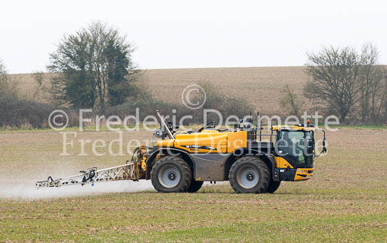 Tractor spraying a crop 2