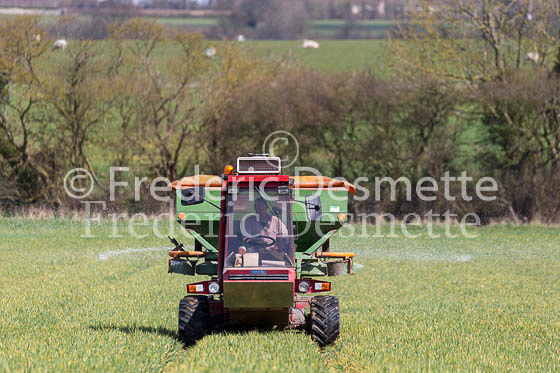 Farmer fertilising his crop 2