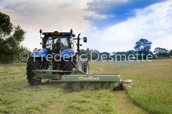 Tractor cutting grass-23